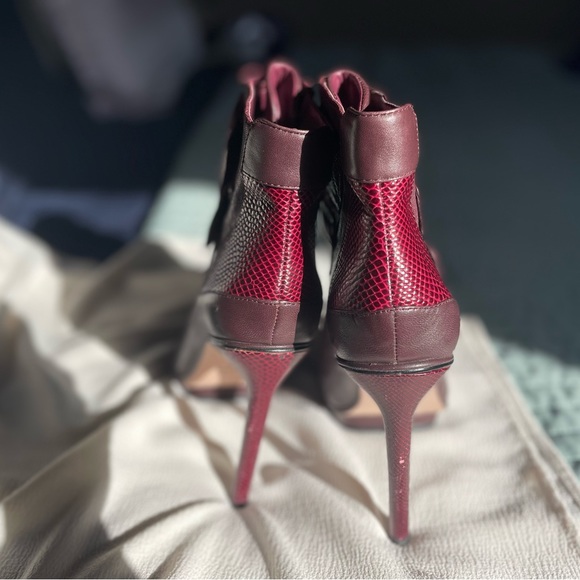 BCBG Burgundy Boots - Picture 6 of 9